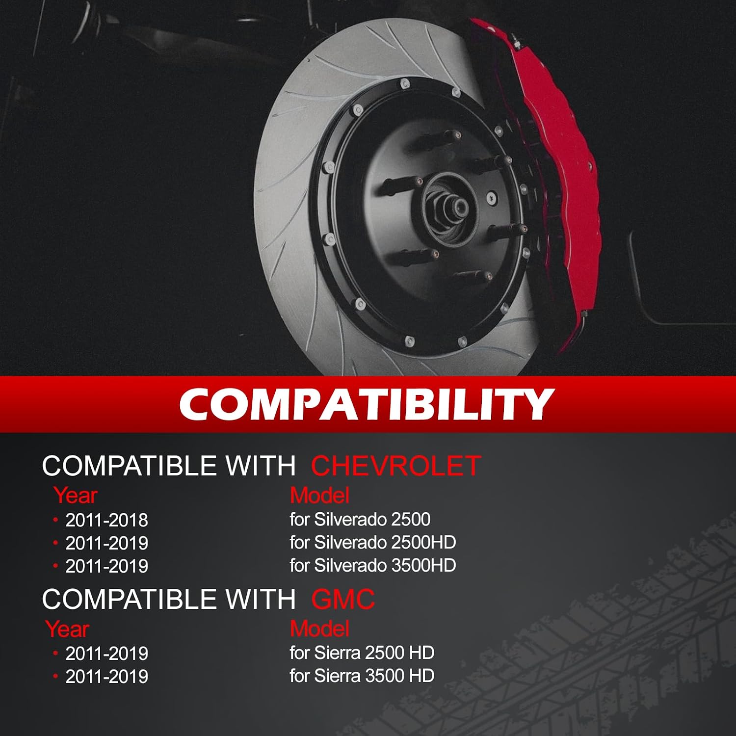 8x180mm Wheel Spacers 1.5 inch 125mm Hub Bore M14x1.5 Studs Aluminum CNC Wheel Adapters 4pcs Car Wheel Accessories Parts Fit for Silverado Sierra 2500HD 3500HD 2011-2019