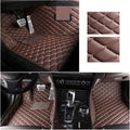 Floor Carpet Mats Compatible with M/W X3 G01 18-21 Foot Mat Acoustic Fabric Upholstery Floor Mats Cargo Liner Interior Accessories Automobiles Parts(Brown -Golden line)