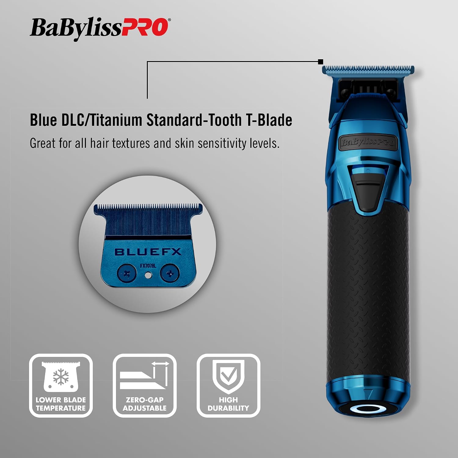 BaBylissPRO FXONE Professional Cordless Outlining Trimmers for Men with Interchangeable Battery