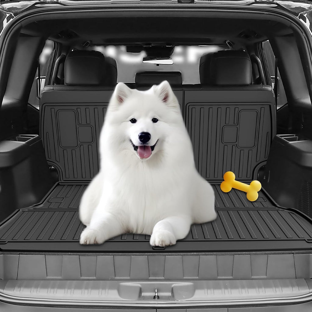 Floor Mats for Toyota Land Cruiser 2024-2026 2027 & Lexus GX550 5-Seat 2024-2026 - All Weather TPE Cargo Liner with Seat Back Mats Land Cruiser Accessories