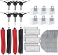 For Roborock S8 Pro for Ultra Robot Vacuum Spare Parts Main Side Brushes Mop Cloths HEPA Filters Dust Bags Accessories stability(SETG)