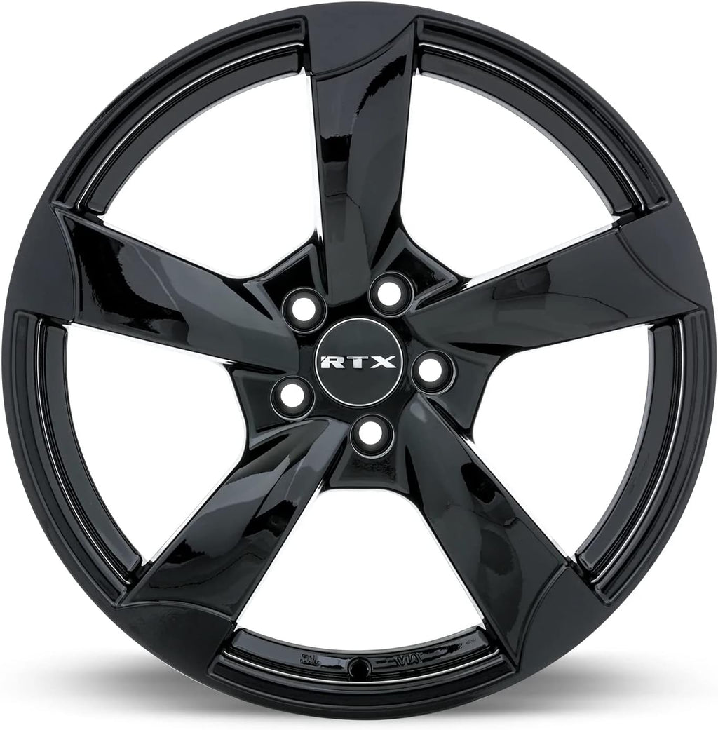 RTX RS2 Custom Wheel - 17x7.5, 35 Offset, 5x112 Bolt Pattern, 66.6mm Hub - Gloss Black Rim