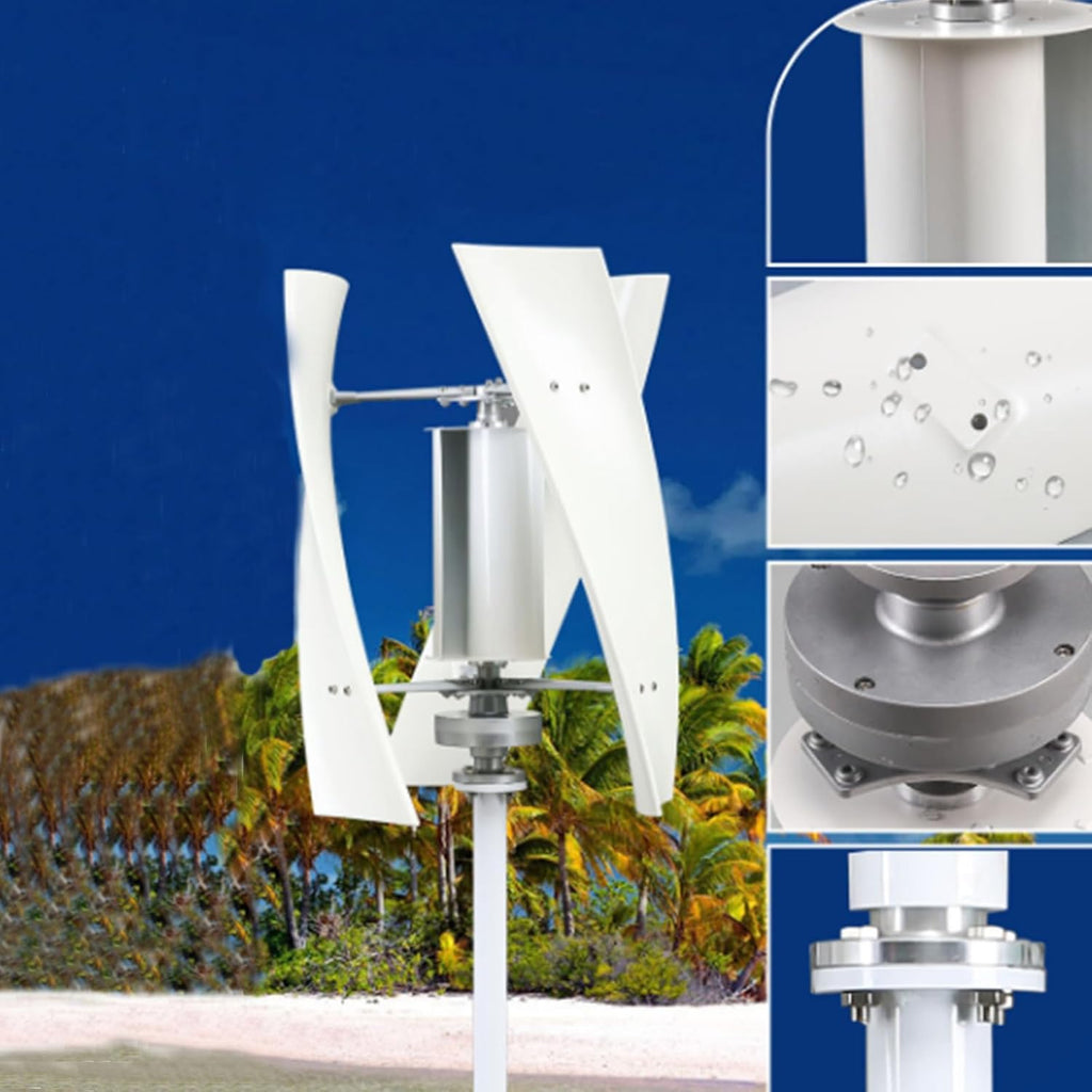 Generator 100W-1000W 12V 24V 48V with 3 Blade Low Wind Speed Starting Wind Turbines with Charge Controller for Emergency Power Generation