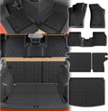 Floor Mats Compatible with 2017-2025 2026 Jeep Compass Trunk Mat Cargo Liner Cargo Mat TPE All Weather Back Seat Cover Protector 2024 Compass Accessories (Trunk Mat+Backrest Mats+Floor Mats)
