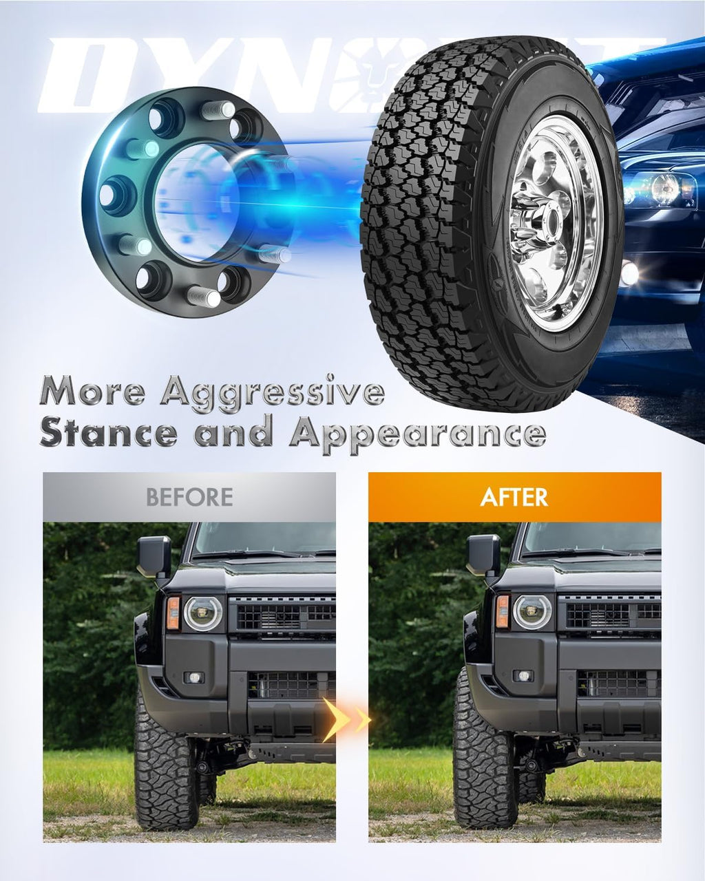 dynofit 1' 6x5.5 Wheel Spacers Hub Centric for 2022-2026 Tundra,Forged 4Pcs 95.2mm M14x1.5 Spacers for 2025+ 4Runner/2024+ Tacoma/Sequoia/Land Cruiser 6x139.7 6-Lug Truck