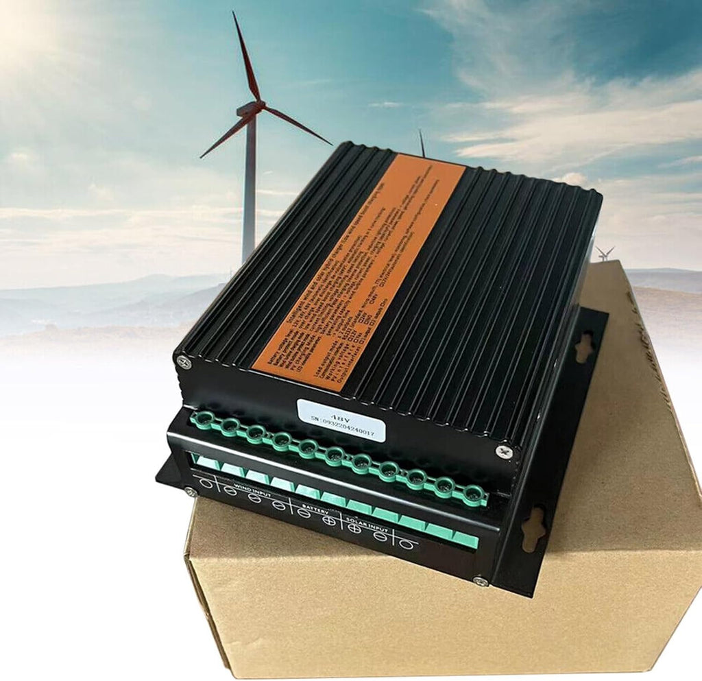 1200W Off-Grid Solar Wind Turbine 24V/48V MPPT Wind-Solar Complementary Charge Controller Boost Regulator ( Color : Wind 1000W Solar 200W , Size : 48V )
