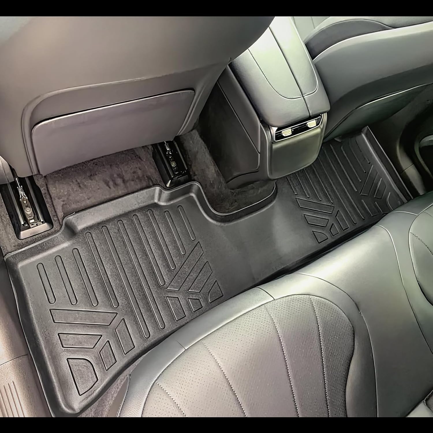Smartliner All Weather Protection Custom Fit 2 Row Floor Mats and Cargo Liner Set Compatible with 2023-2025 Mercedes-Benz EQE