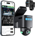 LAMTTO 4G LTE Wireless Dash Cam Front and Inside, Remote Live View Car Security Camera, Dual Dashcam with Radar Sentry Parking Monitor, Anti-Theft GPS Tracking for Vandalism, Fleet & Teen Safety