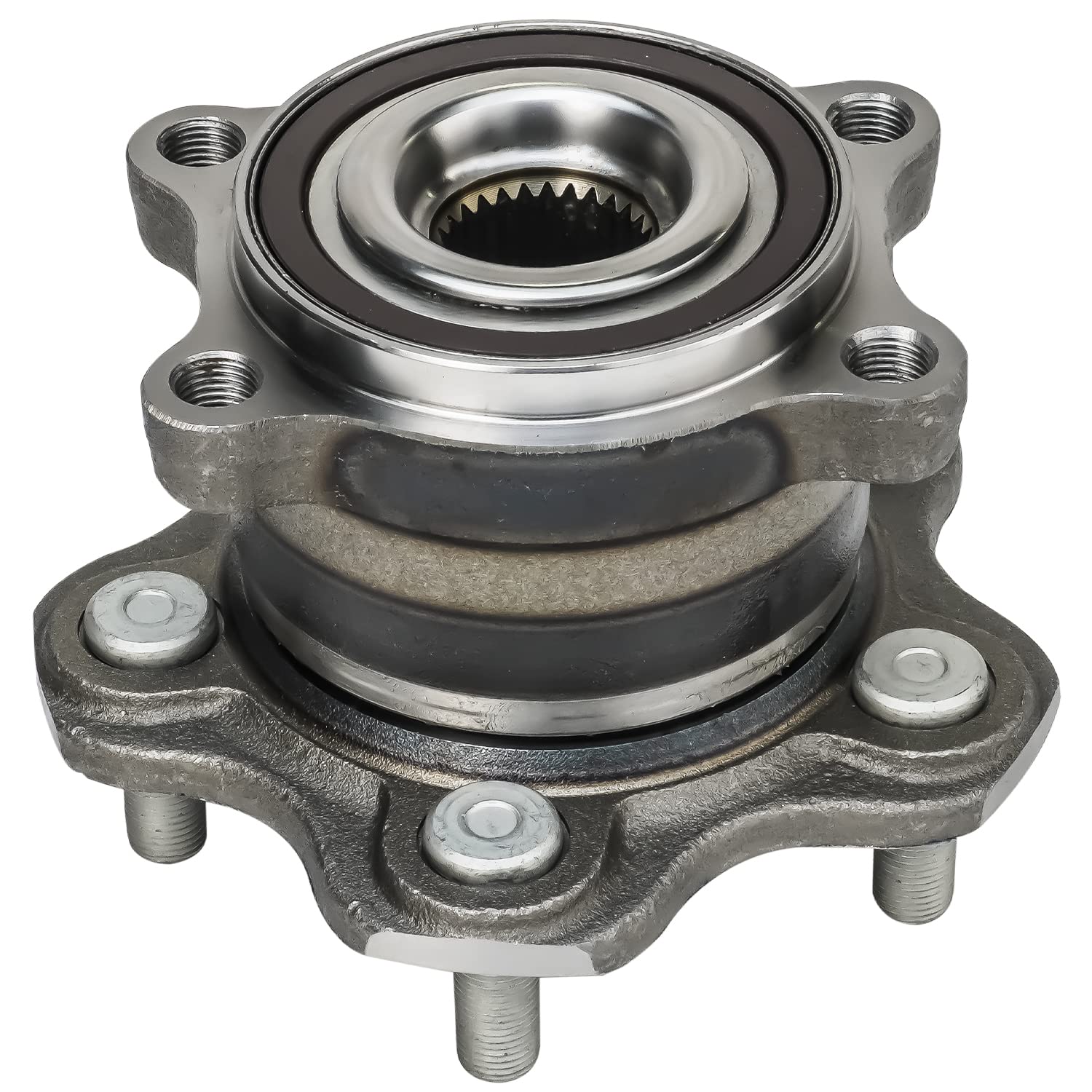 Detroit Axle - AWD 2pc Rear Wheel Bearing Hubs Assembly for Nissan Murano 2003-2007, 5 Lugs w/ABS Wheel Hub Assembly