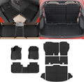Floor Mats Compatible with 2023 2024 2025 2026 Honda CRV Cargo Mats Liner TPE Back Seat Cover Trunk Mats Fuel 2024 CR-V Accessories Non-Hybrid (Lower Deck, Trunk Mat+Backrest Mats+Floor Mats)