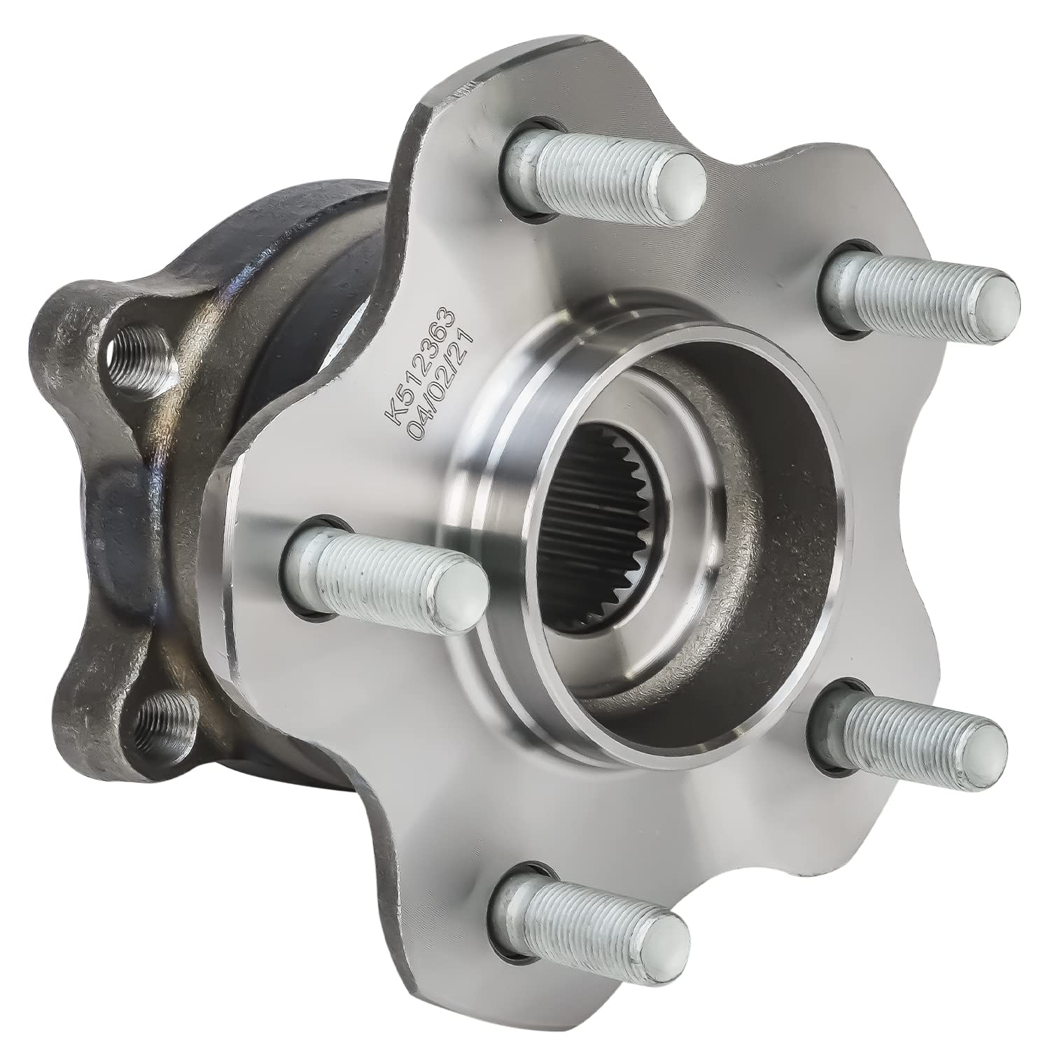 Detroit Axle - AWD 2pc Rear Wheel Bearing Hubs Assembly for Nissan Murano 2003-2007, 5 Lugs w/ABS Wheel Hub Assembly