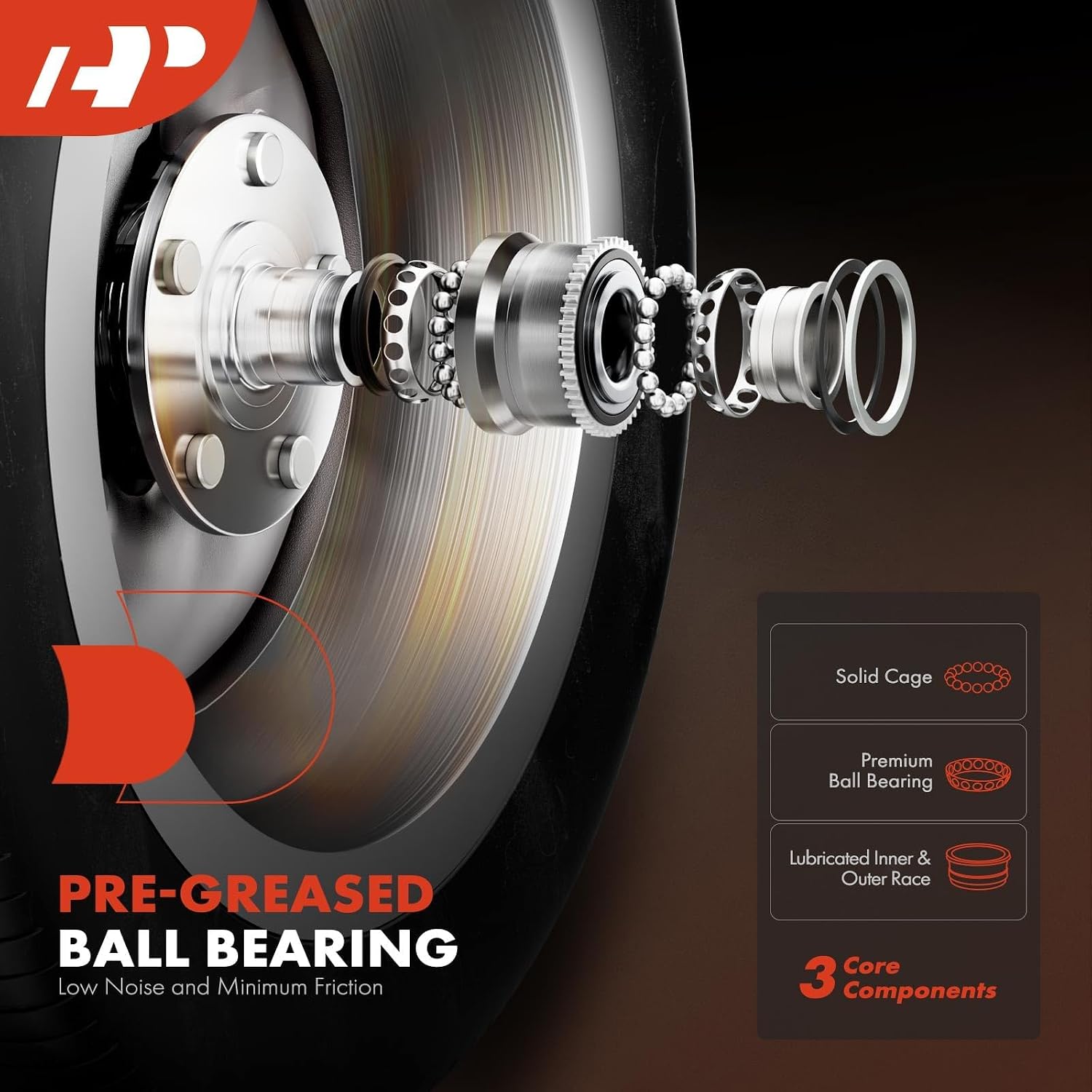 A-Premium 2 x Front Wheel Bearing and Hub Assembly Compatible with BMW E84 Series X1 2012 2013 2014 2015, AWD Only
