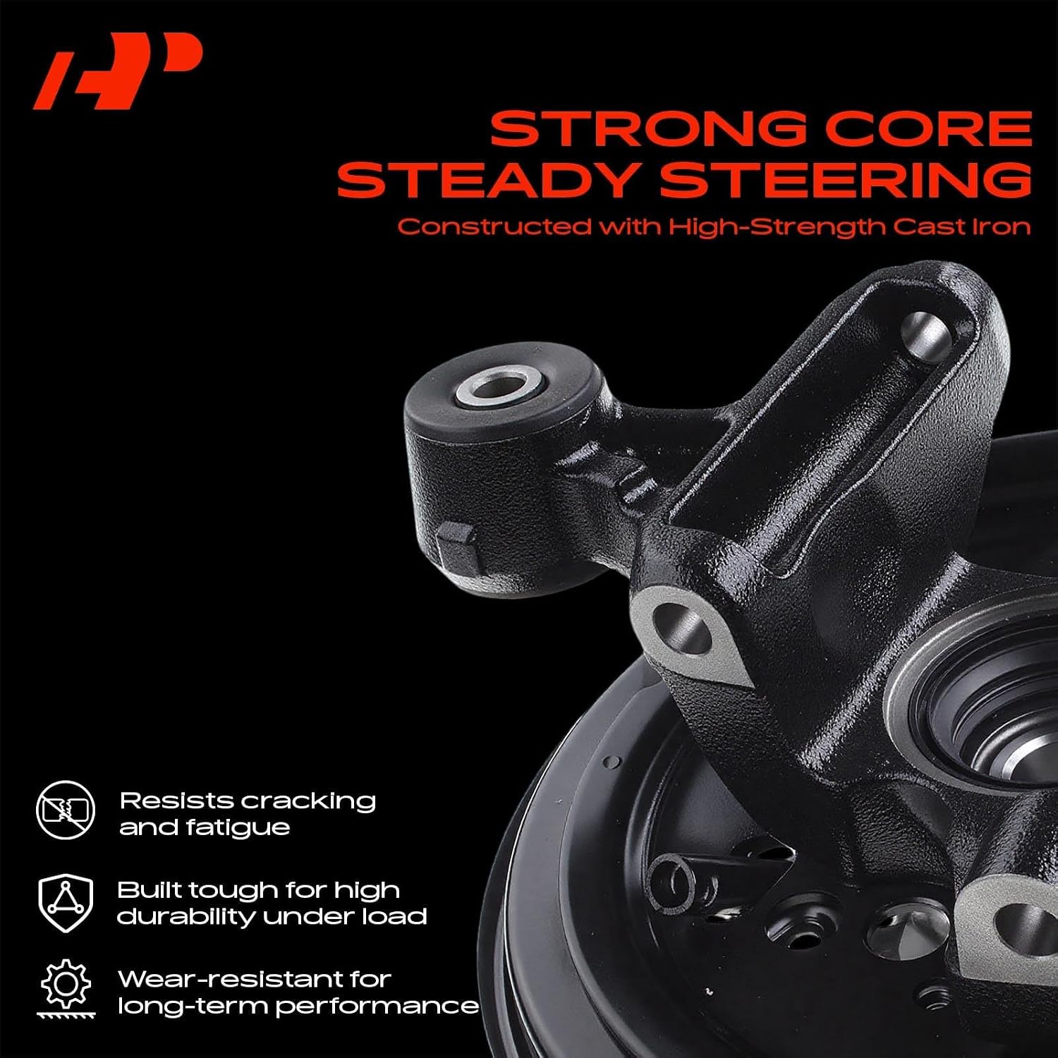 A-Premium Rear Left Steering Knuckle & Wheel Bearing Hub Assembly Compatible with Subaru Forester 2003-2008, Driver Side, Rear Disc Brakes Only