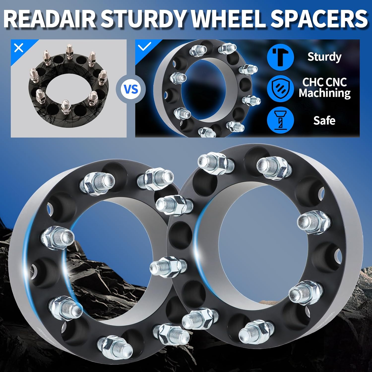 6x139.7mm to 6x135mm Wheel Adapters 1.5 inch, Lug Centric Wheel Adapters (Changes Bolt Pattern) with M14x1.5 Studs 108mm Hub Bore,4Pcs Adapters fit for Silverado 1500, 1500, Sierra 1500, Tahoe