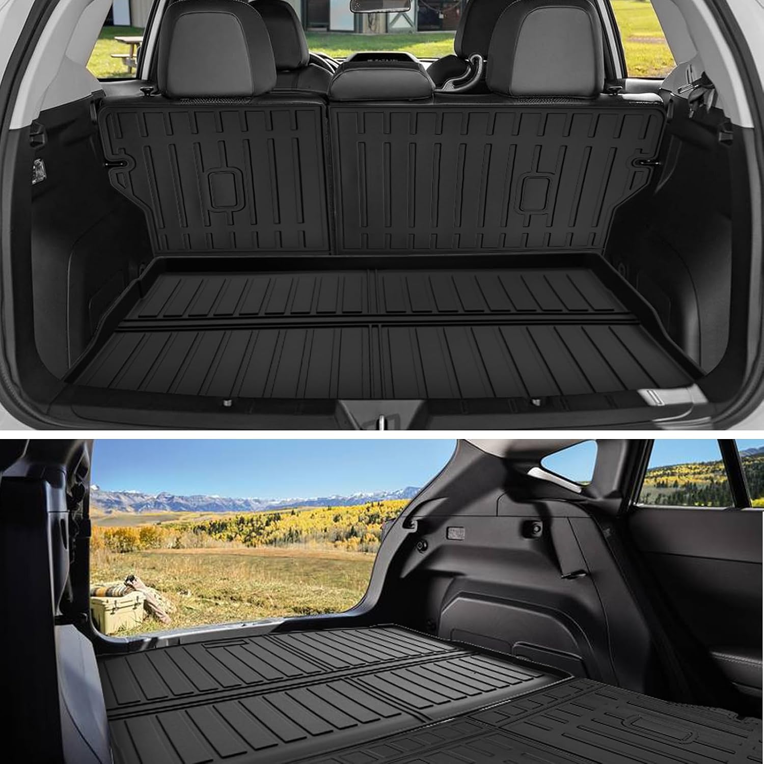 for 2024 2025 2026 Subaru Crosstrek/Impreza Floor Mats Trunk Cargo Liner and Backrest Mat Full Set All Weather TPE Protection Mat fit Crosstrek Impreza Accessories