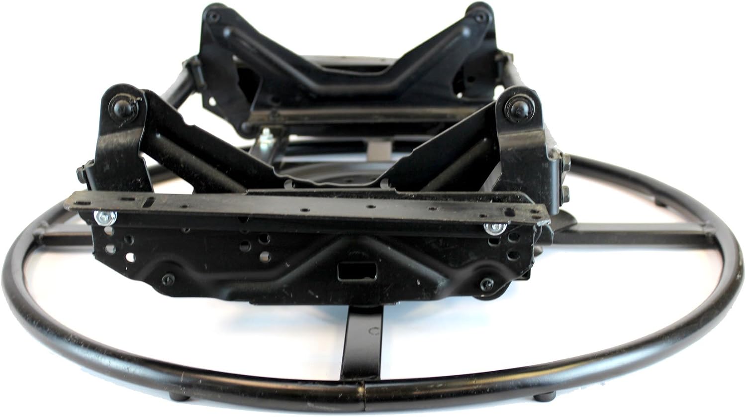 Replacement Glider Swivel Mechanism with Ring Base | 24.50' is Outside to Outside Inside is 21 1/4' | Black Metal Finish
