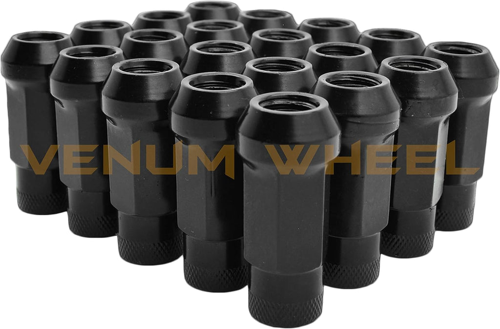 Full Set Of Staggered (2) 5mm + (2) 12mm Thick Wheel Spacers + Black 12x1.5 Racing 90mm Stud Conversion Kit Works With BMW E36 E46 E90 E92 E64 E23 E32 E38 E31 128i 1M 328I 330i 525i 540i 635i 73