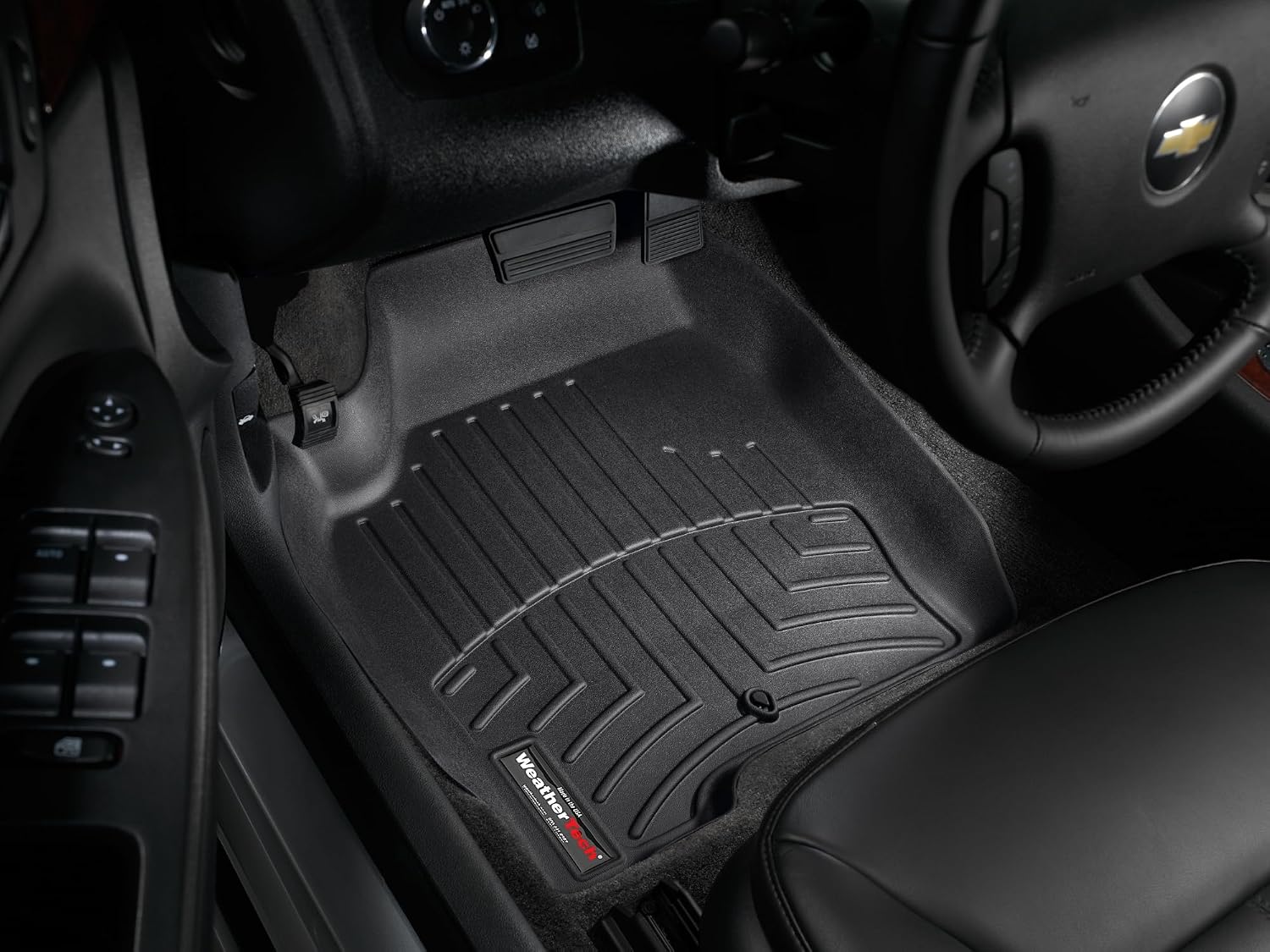 WeatherTech Custom Fit FloorLiners for Chevrolet Impala Limited (Fleet), Impala, Grand Prix - 1st Row (441241), Black