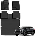 Auxko All Weather Floor Mats Cargo Mat for Mitsubishi Outlander PHEV 2026 2025 2024 2023 TPE Liners Accessories Guard Odorless Anti-Slip Floor Liners & Trunk Liner