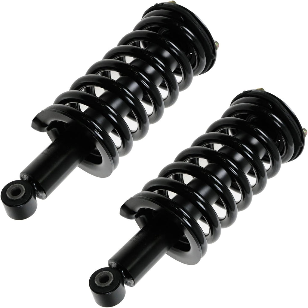 TRQ Front Suspension Kit Shock & Spring Strut Assembly Sway Bar Stabilizer Link Compatible with 2004-2010 Infiniti QX56 2005-2014 Nissan Armada 2004 Pathfinder Armada 2004-2015 Titan