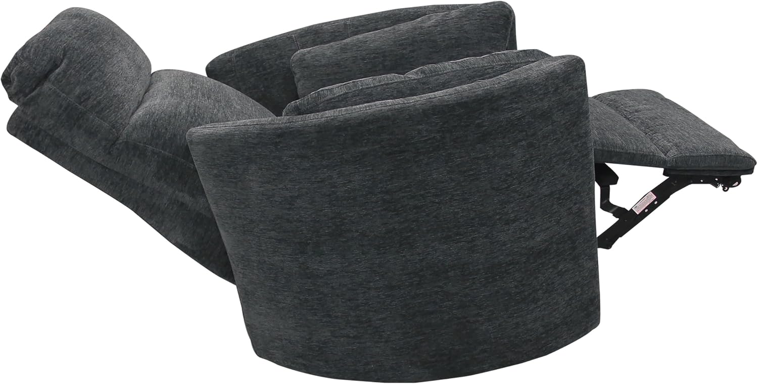 Parker Living Radius - Mediterranean Power Swivel Glider Recliner for Adults with USB and Type-C Ports, Single Sofa Chair for Living Room