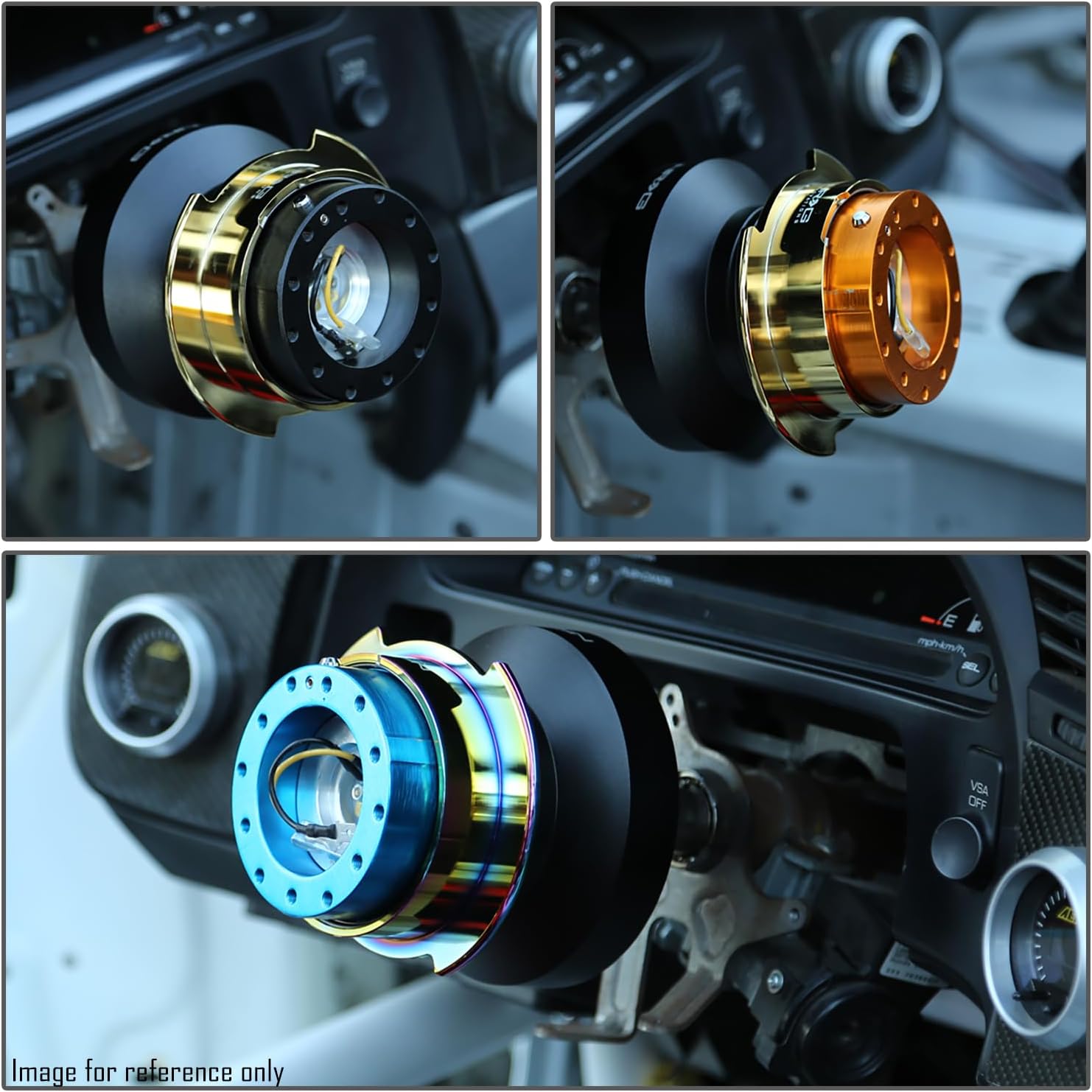 NRG Innovations NRG-SRK-171H Steering Wheel Quick Release Short Hub Adapter 6 X 70mm Bolt Pattern, Compatible with 96-06 Jeep Wrangler TJ, Compatible with 07-18 Jeep Wrangler JK