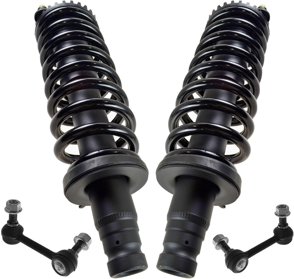 TRQ Front Suspension Kit Front Compatible with 05-09 9-7x 04-08 Ascender 04 Bravada 04-07 Envoy 04-06 Envoy XL 04-05 Envoy XUV Rainier Trailblazer Trailblazer EXT