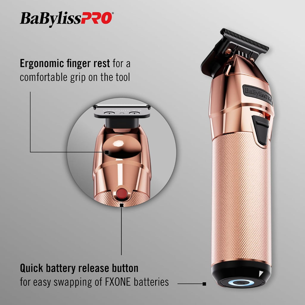BaBylissPRO FXONE Professional Cordless Outlining Trimmers for Men with Interchangeable Battery