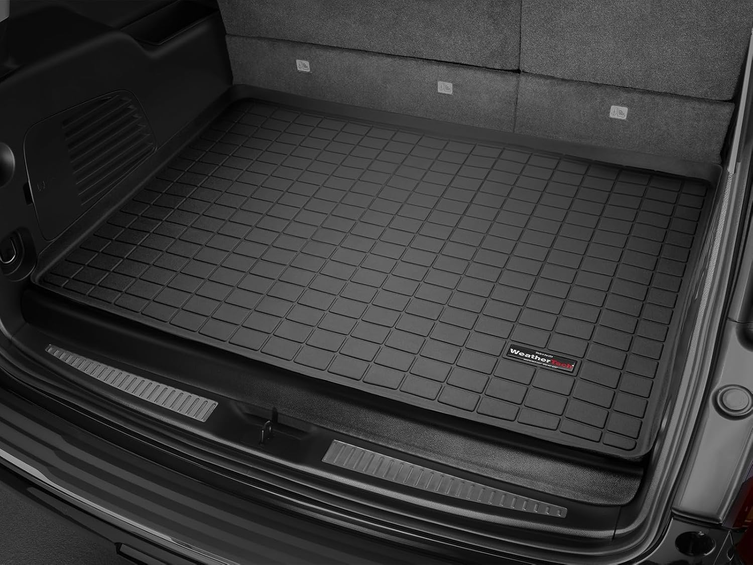 WeatherTech Cargo Trunk Liner for Cadillac Escalade ESV, Suburban, Yukon XL - Behind 3rd Row (40678), Black