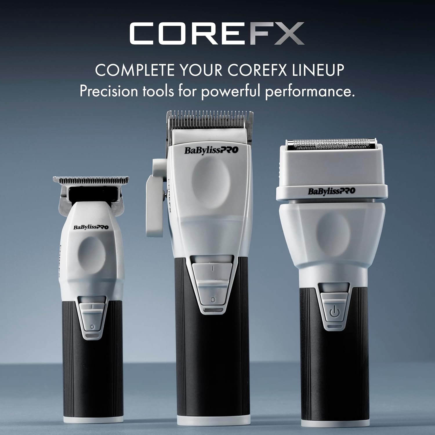 BaBylissPRO COREFX Professional Cordless Beard Trimmer for Men with High-Speed 6,800 RPM Motor and Stainless Steel T-Blade for Precision Detail Work