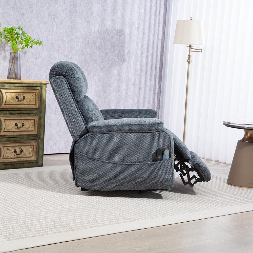 Lazy Boy Recliner Chair, Postoperative Recovery，Retractable 23'' Extra-Long Leg Support Lift Chair Hold up to 400lb，25.5'' Oversized Recliner seat for Big and Tall