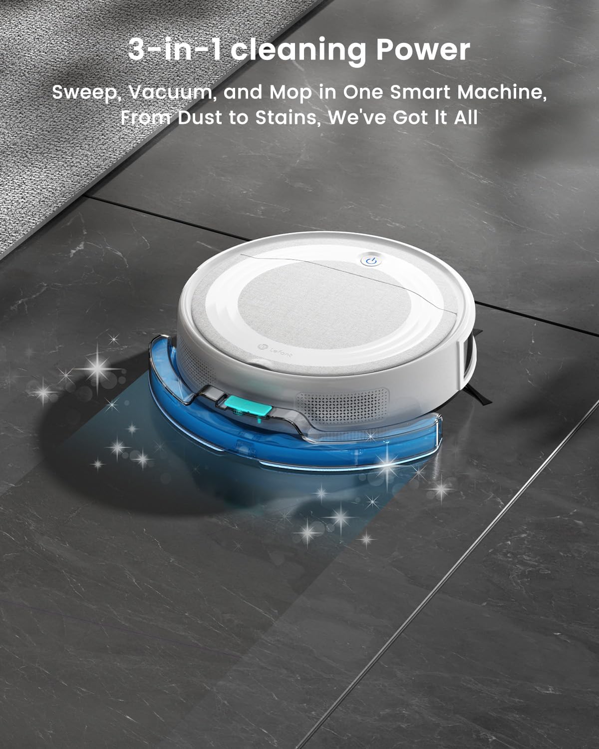Lefant M310 Ultra Robot Vacuum and Mop, 6000Pa Suction-Slim Robotic Cleaner with ToF LiDAR Navigation, Accurate Obstacle Avoidance, WiFi/App/Alexa Control, 170min Runtime,