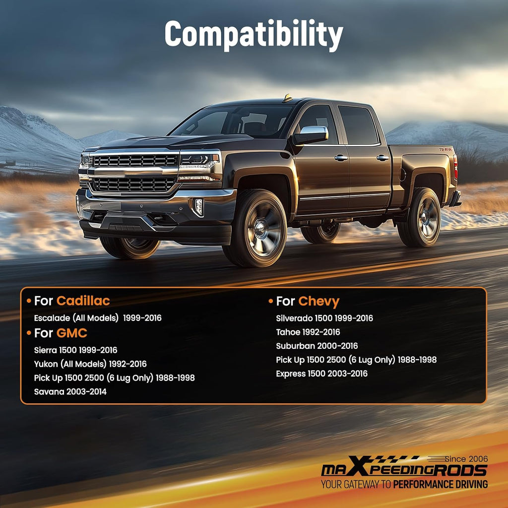 maXpeedingrods 2 Inch 6x5.5 Hubcentric Wheel Spacers for Chevy Silverado Sierra 1500, 6x139.7mm M14x1.5 Studs 78.1mm Hub Bore with Lip Forged Spacer for Tahoe, Suburban, Yukon 6 Lug