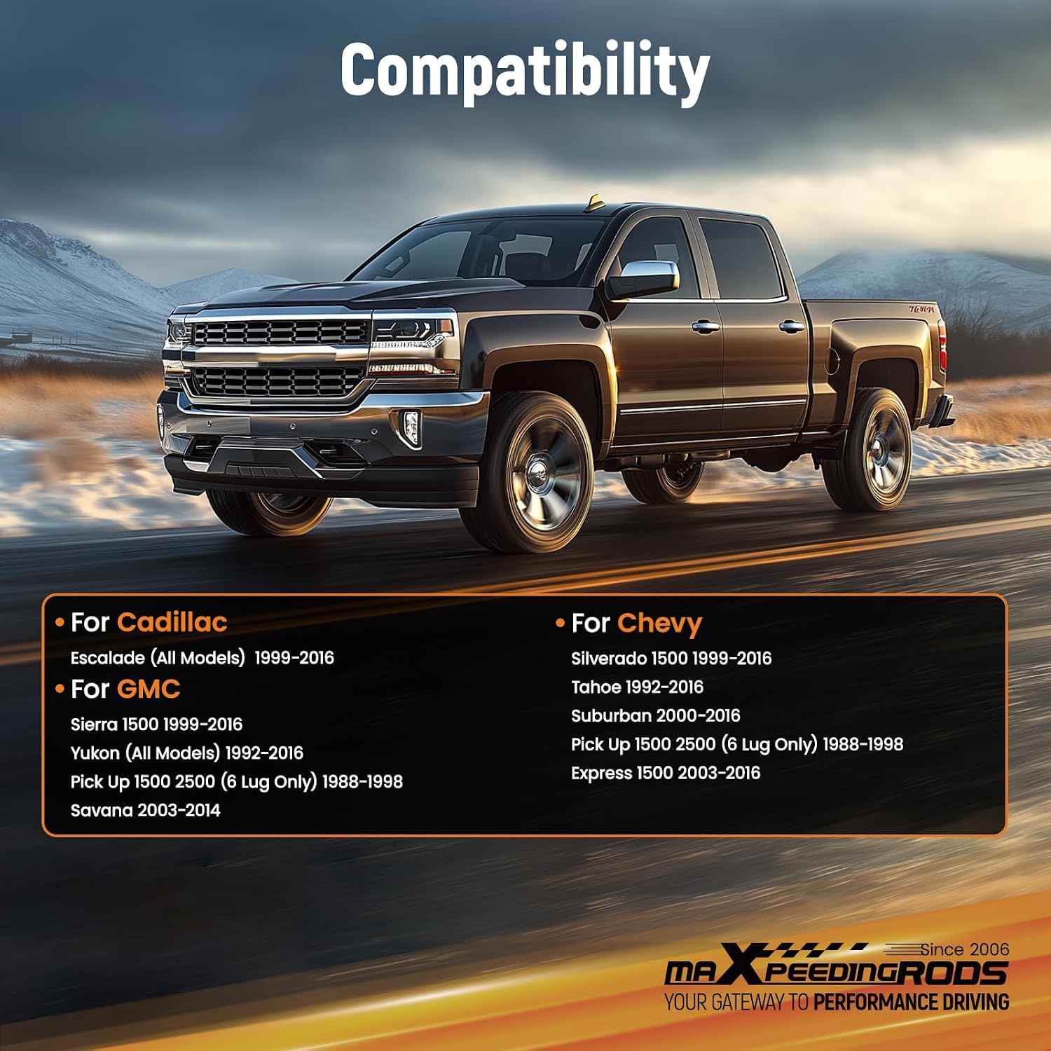 maXpeedingrods 2 Inch 6x5.5 Hubcentric Wheel Spacers for Chevy Silverado Sierra 1500, 6x139.7mm M14x1.5 Studs 78.1mm Hub Bore with Lip Forged Spacer for Tahoe, Suburban, Yukon 6 Lug