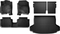 Floor Mats & Cargo Mat Fit for Honda HR-V 2023-2027 & Acura ADX 2025 2026 | All Weather Floor Mats Trunk Cargo Liner with Backrest Protectors Custom Fit for Honda HRV Sport/LX/EX-L