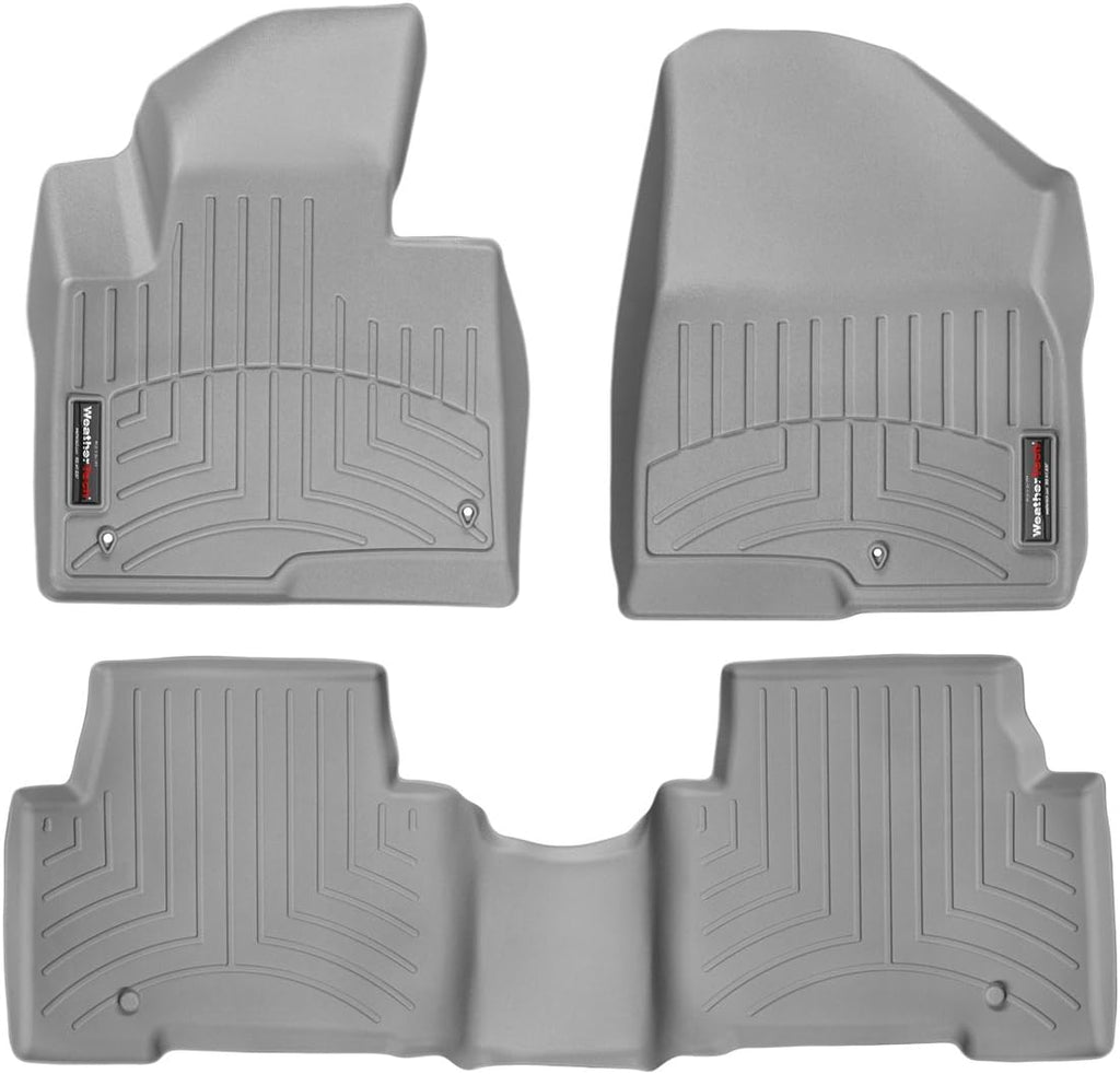 WeatherTech Custom Fit FloorLiners for Hyundai Santa Fe - 1st & 2nd Row (46440-1-2), Grey