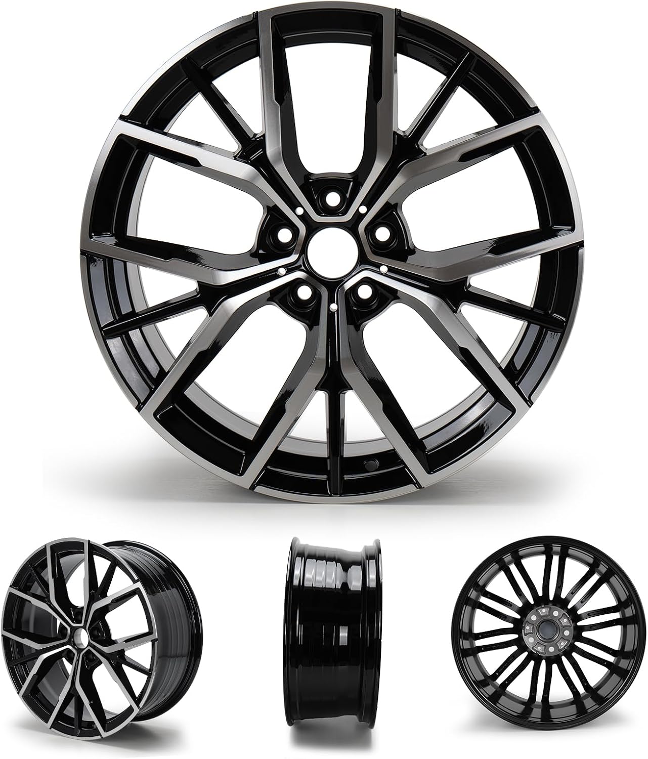 New 19'' x 8' Aluminum Alloy Wheel Rim Compatible with 2019 2020 2021 2022 2023 BMW 530i 530e 540i M550i, Front Wheel Replacement, OE Direct Fit Replacement Rim