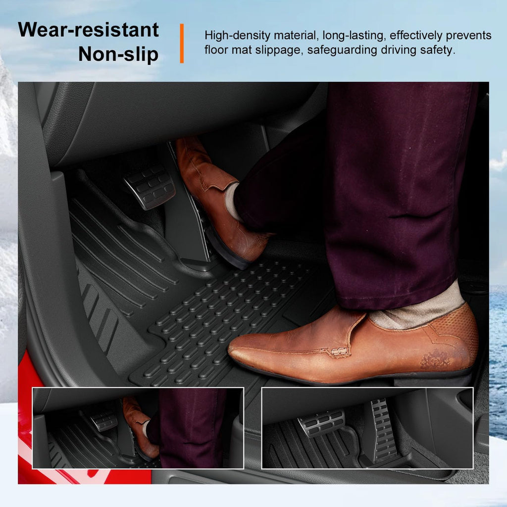 powoq Floor Mat Compatible with 2020-2025 Kia Telluride Trunk Mat with Backrest Mat 3rd Row Replacement for 2020-2022 2023 2024 2025 Kia Telluride Accessories(Trunk Mat with Backrest Mat,Floor Mat)