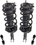 TRQ Front Suspension Kit Complete Strut & Coil Spring Assembly Sway Bar Stabilizer Link Compatible with 2004-2006 Scion xA xB