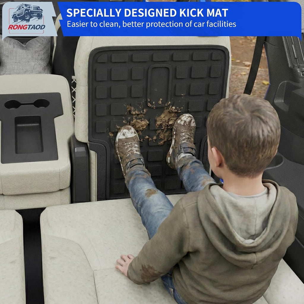 Rongtaod Floor Mats Compatible with 2023 2024 2025 2026 Honda Pilot 7&8-Seater Cargo Mat Trunk Mat Cargo Liner Kick Mats Back Seat Cover TPE All Weather Pilot Accessories (Floor Mats Full Set 7pcs)