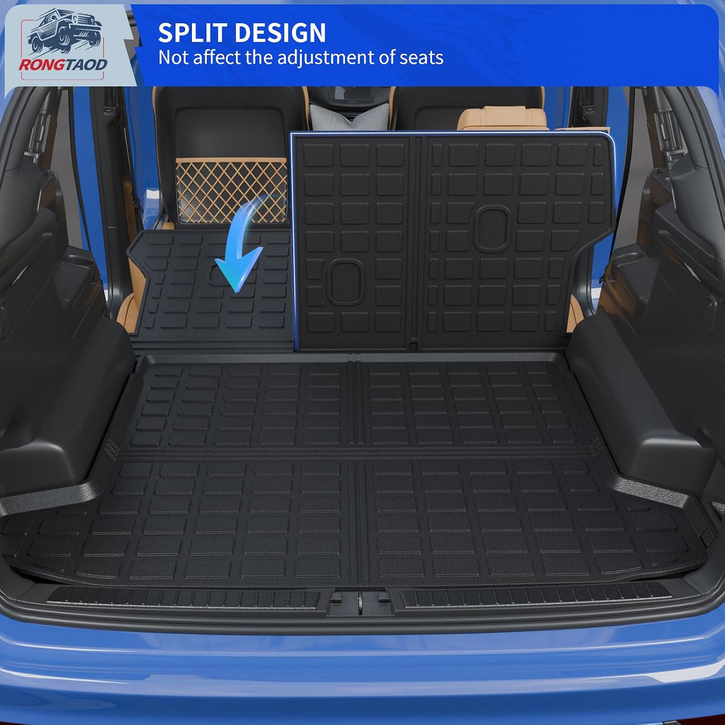 Rongtaod Floor Mats Compatible with 2022-2026 Hyundai Tucson Cargo Mat TPE Trunk Mat Cargo Liner All Weather Back Seat Cover Protectors 2025 Tucson Accessories (Backrest Mats+Trunk mat+Floor Mats)