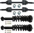TRQ Front Suspension Kit Shock & Spring Strut Assembly Sway Bar Stabilizer Link Compatible with 2015-2020 Ford F-150
