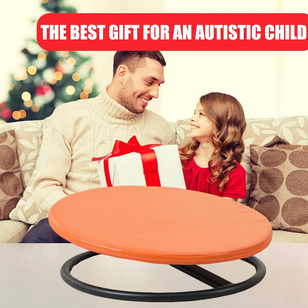 Spinning Chair for Kids Sensory,Handiwork Soft Seat Cushions Installation-Free Swivel Chair for Kids Body Sensory Training Autism Kids Swivel Chair Sit and Spin,Comfortable to Sit