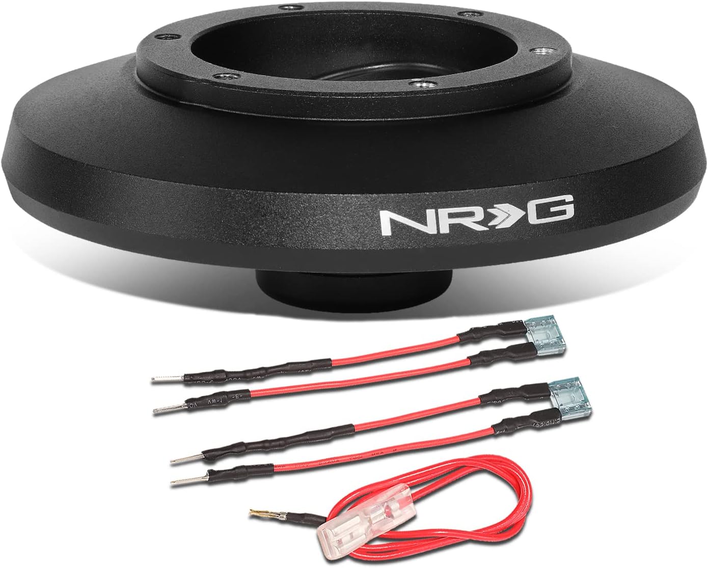 NRG Innovations Racing Style Steering Wheel Short Hub, Lockable Aluminum Steering Shaft, 6x70mm Bolt Pattern Quick Release Adapter Unit, Compatible With 13+ Mini Cooper Gen3, Black, NRG-SRK-F56H