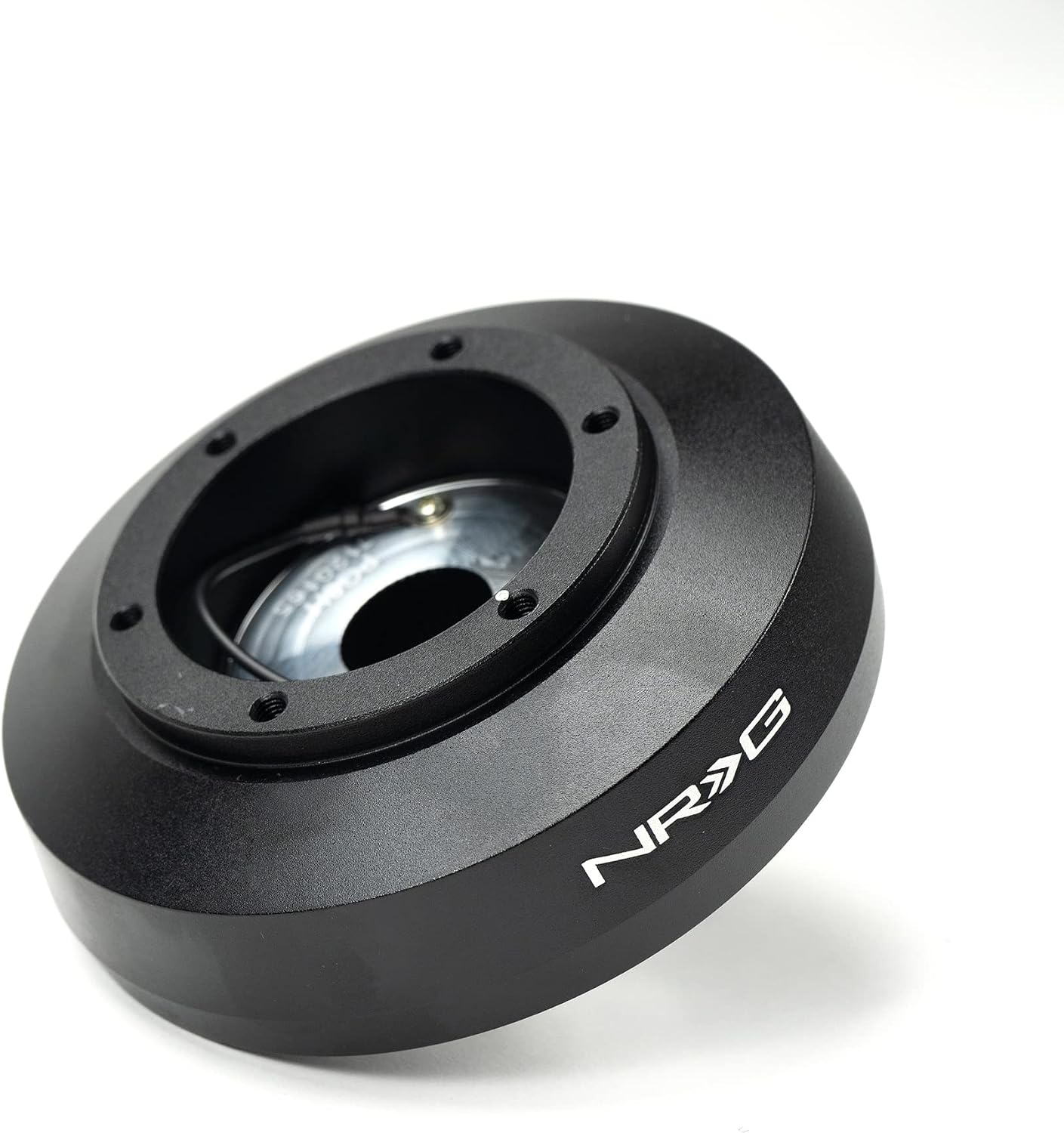NRG Innovations Racing Style Steering Wheel Short Hub, Lockable Aluminum Steering Shaft, 6x70mm Bolt Pattern Quick Release Adapter Unit, Compatible With 08-09 Pontiac G8, Black, NRG-SRK-PG8H