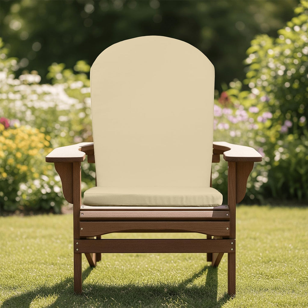 RSH Décor Sunbrella Foam Adirondack Chair Cushion | 48' x 20' x 2' | Performance Fabric | Water and Fade-Resistant | Outdoor Cushion for Patio Furniture | Made in USA (Canvas Antique Beige)