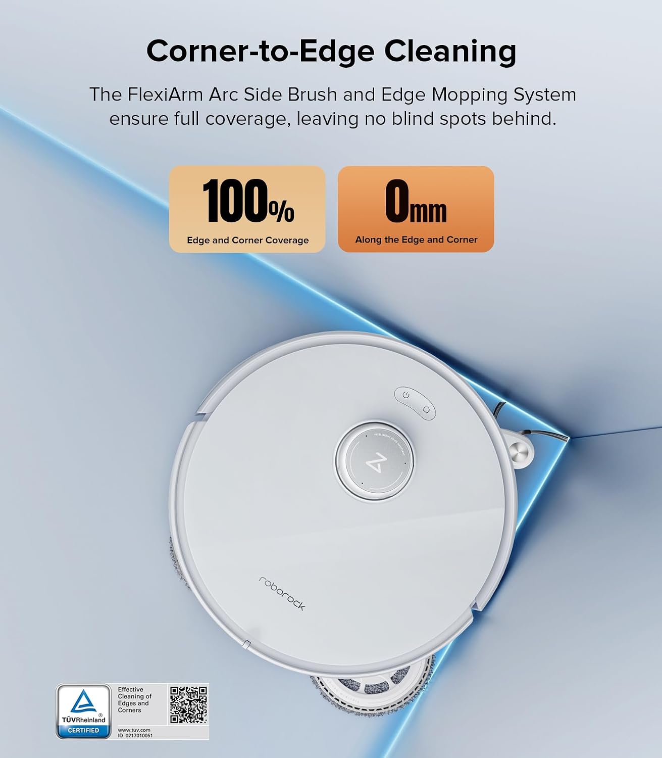 roborock Qrevo Edge Robot Vacuum and Mop Combo with 6 Packs Disposable Dust Bags Bundle
