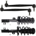 TRQ Front Suspension Kit Complete Strut & Coil Spring Assembly Sway Bar Stabilizer Link Compatible with 2012-2019 Chevrolet Sonic