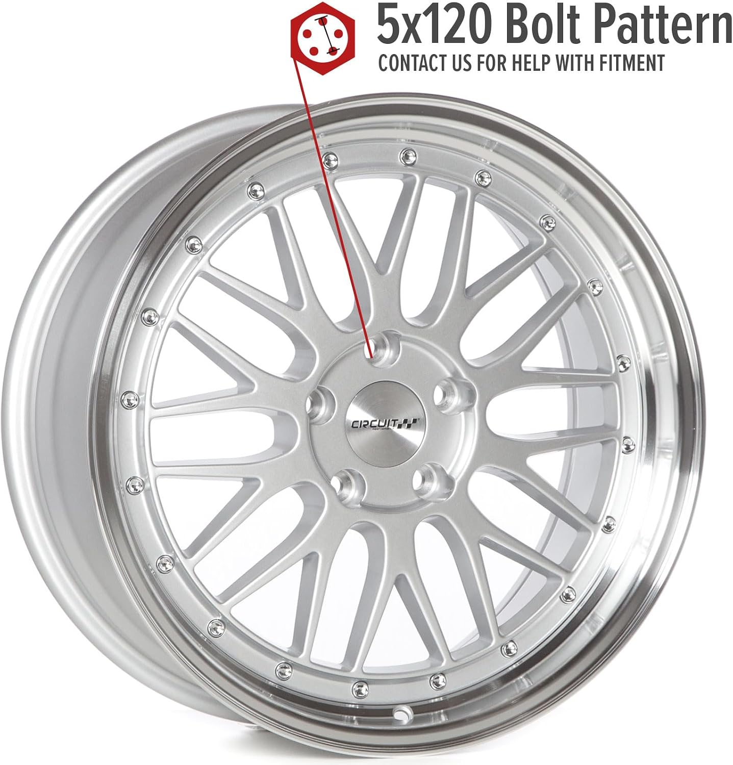 Circuit Performance CP30 18×8 Silver 5×120 [+35mm] Wheel compatible with BMW
