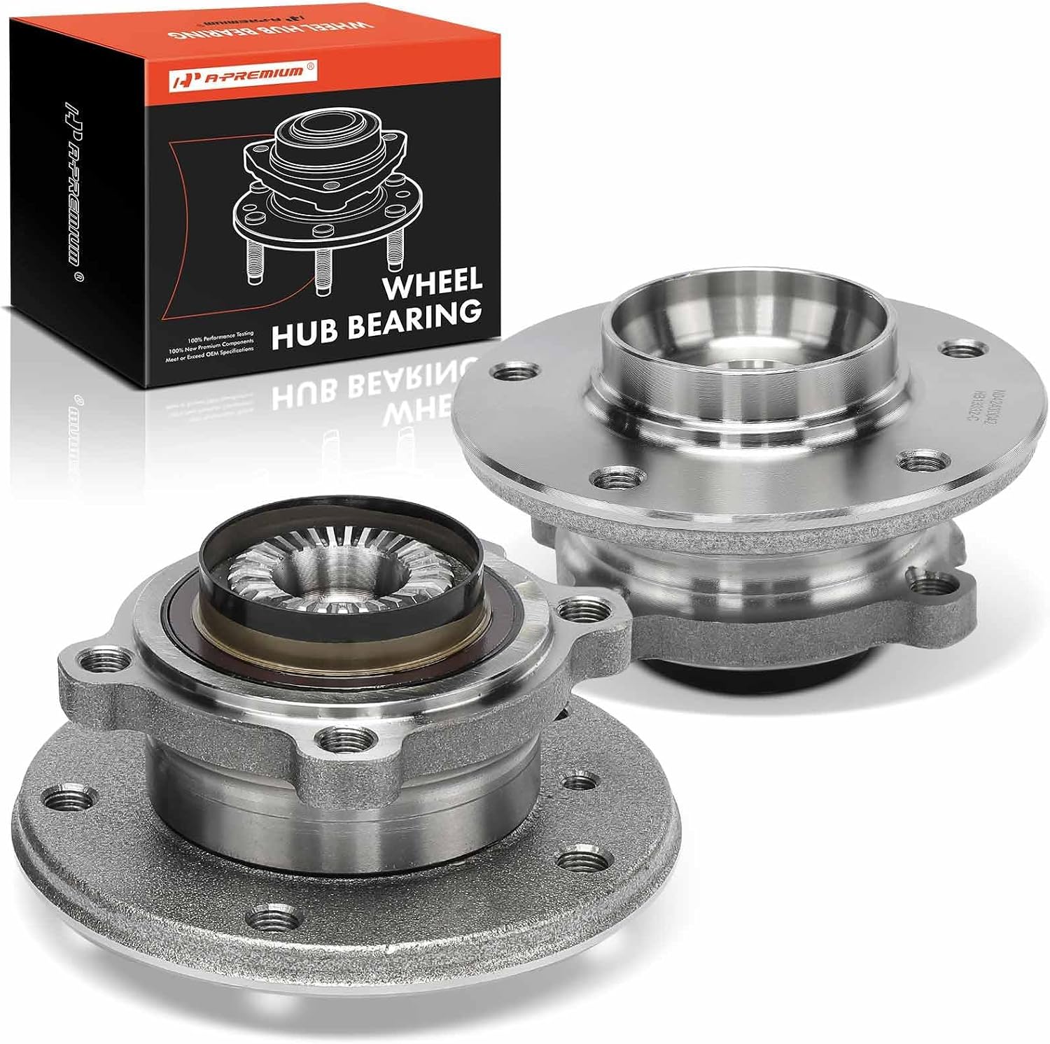 A-Premium 2 x Front Wheel Bearing and Hub Assembly Compatible with BMW E84 Series X1 2012 2013 2014 2015, AWD Only